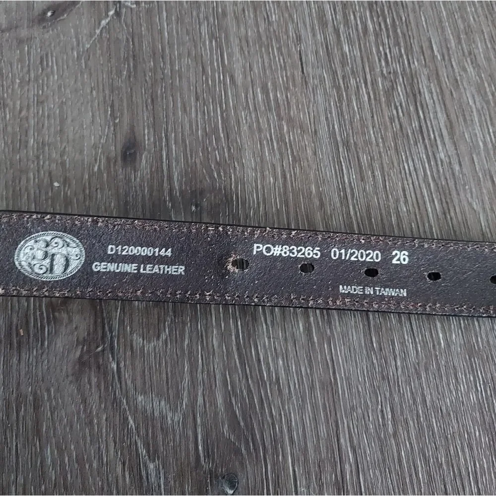 3D Arrow Stitch Western Belt 26